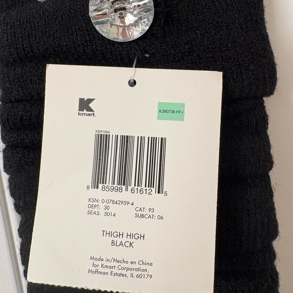 Joe Boxer Black Knit Leg Warmers - Picture 2 of 4